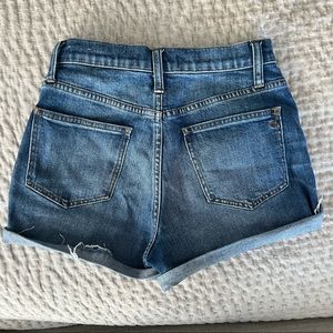 Madewell high waisted denim shorts